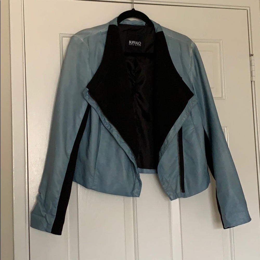 Buffalo Blue Faux Leather Jacket